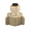 Apollo 1/4 in. (3/8 in. O.D.) Chrome Plated Brass Push-To-Connect x 1/2 in. Faucet Connector FSBFAU1412 - alternate 1